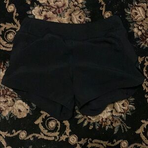 Athleta Girls Black Shorts w/ Zipper in Back